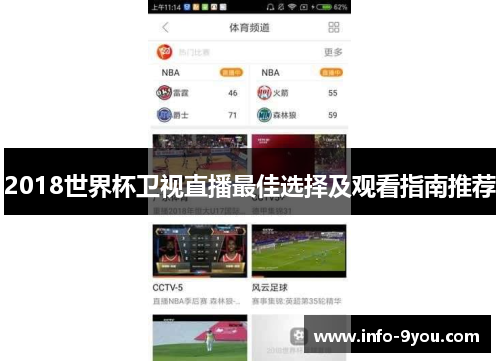 2018世界杯卫视直播最佳选择及观看指南推荐